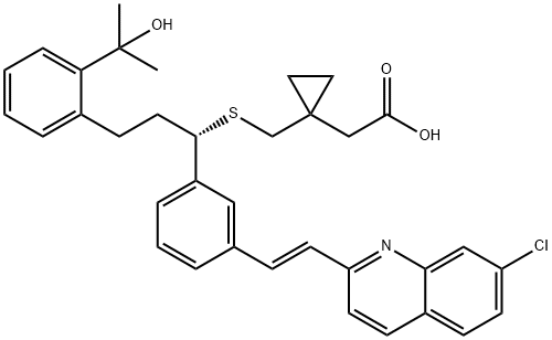 孟鲁司特钠EP杂质A, 220927-27-5, 结构式