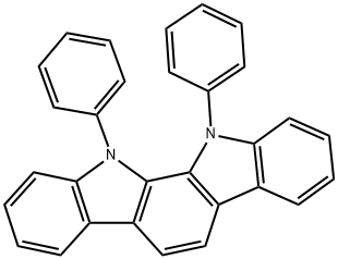 11,12-二氢-11,12-二苯基吲哚并[2,3-A]咔唑, 222044-88-4, 结构式