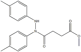3-(METHOXYCARBONYL)PROPIONIC N1,N2-BIS(P-TOLYL)HYDRAZIDE Structure
