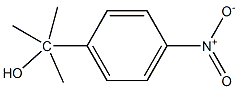2-METHYL-2-(4-NITROPHENYL)-2-PROPANOL 化学構造式