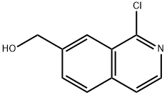 (1-CHLOROISOQUINOLIN-7-YL)METHANOL 结构式