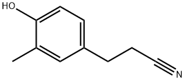 3-(4-HYDROXY-3-METHYLPHENYL)PROPANENITRILE, 22516-99-0, 结构式