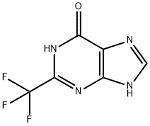 2-(三氟甲基)-6,9-二氢-1H-嘌呤-6-酮 结构式