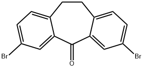 3,7-Dibromo-10,11-dihydro-dibenzo[a,d]cyclohepten-5-one Structure