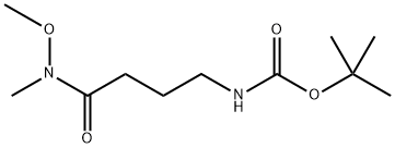 叔-丁基 (4-(甲氧基(甲基)氨基)-4-氧亚基丁基)氨基甲酯 结构式
