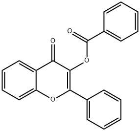 3-苯甲酰氧基黄酮, 22812-29-9, 结构式