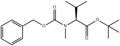 CBZ-N-甲基-L-缬氨酸叔丁酯,23161-76-4,结构式