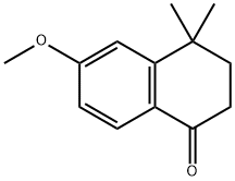 6-甲氧基-4,4-二甲基-3,4-二氢萘-1(2H)-酮 结构式