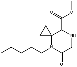 Methyl 5-oxo-4-pentyl-4,7-diazaspiro[2.5]octane-8-carboxylate|