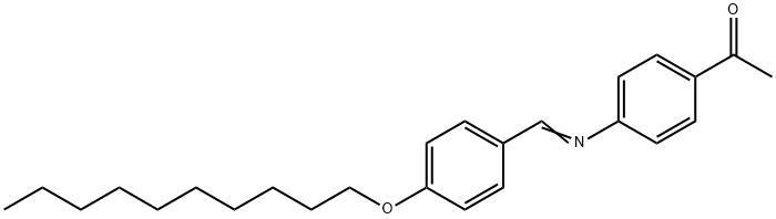 (E)-1-(4-((4-(decyloxy)benzylidene)amino)phenyl)ethanone Structure