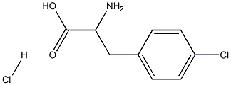 2-amino-3-(4-chlorophenyl)propionic acid hydrochloride Struktur