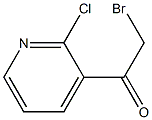 2-ブロモ-1-(2-クロロピリジン-3-イル)エタン-1-オン 化学構造式