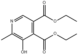 diethyl 5-hydroxy-6-methylpyridine-3,4-dicarboxylate Structure