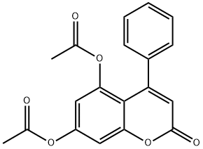 2-oxo-4-phenyl-2H-chromene-5,7-diyl diacetate,24258-38-6,结构式
