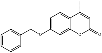 2H-1-Benzopyran-2-one, 4-methyl-7-(phenylmethoxy)- Struktur