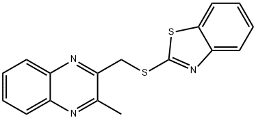 2-[(1,3-benzothiazol-2-ylsulfanyl)methyl]-3-methylquinoxaline Structure