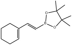 反式-2-(1-环己烯基)乙烯基硼酸频哪醇酯, 245432-97-7, 结构式