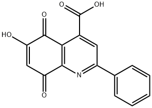6-hydroxy-5,8-dioxo-2-phenyl-5,8-dihydroquinoline-4-carboxylic acid Structure