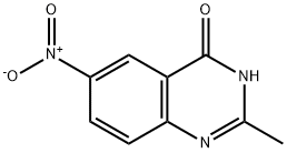 2-甲基-6-硝基-4-氧喹唑啉 结构式