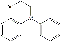 (2-ブロモエチル)ジフェニルスルホニウム 化学構造式