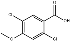 2,5-二氯-4-甲氧基苯甲酸, 2500-03-0, 结构式