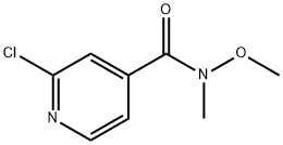 2-Chloro-N-methoxy-N-methylisonicotinamide Struktur