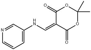 2,2-二甲基-5-((吡啶-3-基氨基)亚甲基)-1,3-二噁烷-4,6-二酮,25063-68-7,结构式