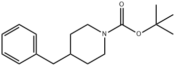 1-Piperidinecarboxylic acid, 4-(phenylmethyl)-, 1,1-dimethylethyl ester Struktur