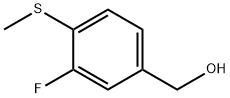 [3-fluoro-4-(methylsulfanyl)phenyl]methanol Struktur