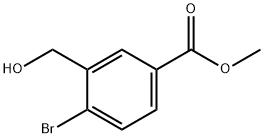 methyl 4-bromo-3-(hydroxymethyl)benzoate Struktur