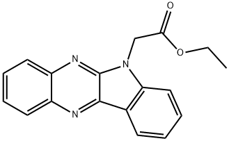 ethyl 2-(6H-indolo[2,3-b]quinoxalin-6-yl)acetate Structure