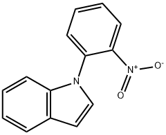 1-(2-ニトロフェニル)-1H-インドール 化学構造式