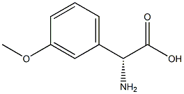 (R)-a-Amino-3-methoxy-benzeneacetic acid 化学構造式