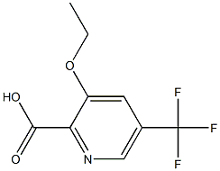 3-Ethoxy-5-(trifluoromethyl)picolinic acid,257862-54-7,结构式