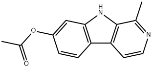 1-METHYL-9H-PYRIDO[3,4-B]INDOL-7-OL 7-ACETATE Structure