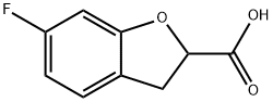 6-Fluoro-2,3-dihydrobenzofuran-2-carboxylic acid Struktur