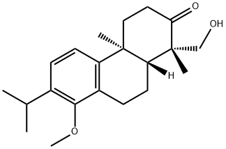 3,4,4a,9,10,10a-heexahydro-8-hydroxy-1-(hydroxymethyl)-1,4a-dimethyl-7-(1-methylethyl)-phenanthrene-2(1H)-one Struktur