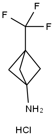 3-(Trifluoromethyl)bicyclo[1.1.1]pentan-1-aminehydrochloride Structure