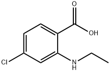 4-氯-2-(乙基氨基)苯甲酸, 26580-55-2, 结构式