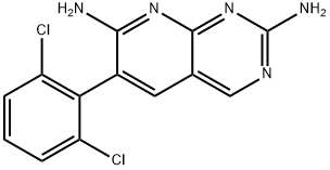 6-(2,6-dichloro-phenyl)-pyrido[2,3-d]pyrimidine-2,7-diamine Structure