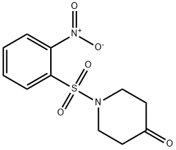 1-(2-Nitro-benzenesulfonyl)-piperidin-4-one Struktur