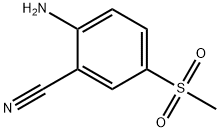 2-amino-5-(methylsulfonyl)-Benzonitrile Structure