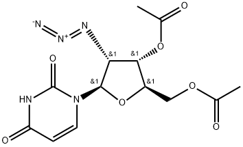 3',5'-Di-O-acetyl-2'-azido-2'-deoxyuridine Structure