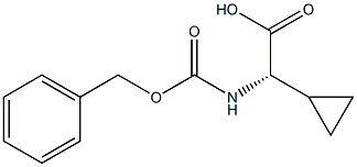 (S)-Benzyloxycarbonylamino-cyclopropyl-acetic acid Structure