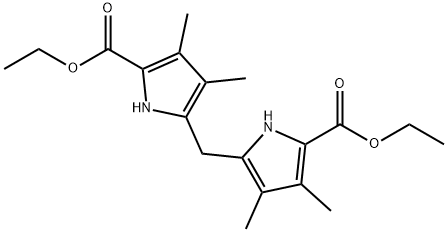 DIETHYL 2,2'-METHYLENEBIS(3,4-DIMETHYL-5-PYRROLECARBOXYLATE) Structure
