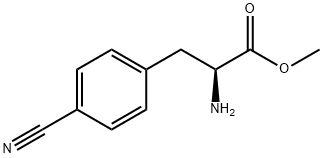 (S)-2-氨基-3-(4-氰基苯基)丙酸甲酯,272784-76-6,结构式