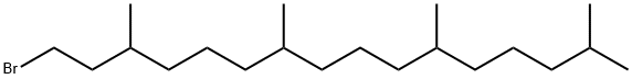 1-ブロモ-3,7,11,15-テトラメチルヘキサデカン 化学構造式