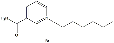 3-CARBAMOYL-1-HEXYLPYRIDINIUM BROMIDE Structure