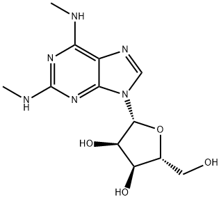 2-Methylamino-N6-methyladenosine, 28360-91-0, 结构式