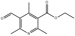 5-FORMYL-2,4,6-TRIMETHYL-NICOTINIC ACID ETHYL ESTER Struktur